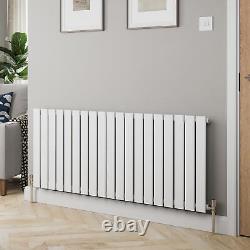 RadiLux Designer Radiator Horizontal Single Flat Panel Rad White 600x1444mm