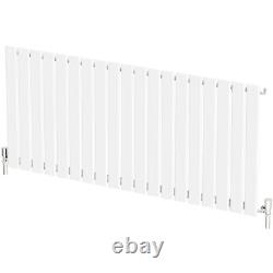 RadiLux Designer Radiator Horizontal Single Flat Panel Rad White 600x1444mm