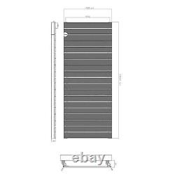 RadiLux Designer Radiator Horizontal Single Flat Panel Rad White 600x1444mm