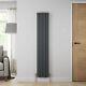 RadiLux Designer Radiator Vertical Double Flat Panel Rad Anthracite 1600x304mm