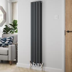 RadiLux Designer Radiator Vertical Double Flat Panel Rad Anthracite 1600x304mm