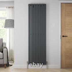 RadiLux Designer Radiator Vertical Single Flat Panel Rad Anthracite 1800x532mm