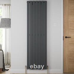 RadiLux Designer Radiator Vertical Single Flat Panel Rad Anthracite 1800x532mm