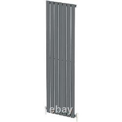 RadiLux Designer Radiator Vertical Single Flat Panel Rad Anthracite 1800x532mm