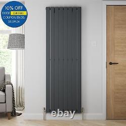 RadiLux Designer Radiator Vertical Single Flat Panel Rad Anthracite 1800x608mm