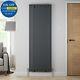 RadiLux Designer Radiator Vertical Single Flat Panel Rad Anthracite 1800x608mm