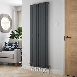 RadiLux Designer Radiator Vertical Single Flat Panel Rad Anthracite 1800x608mm