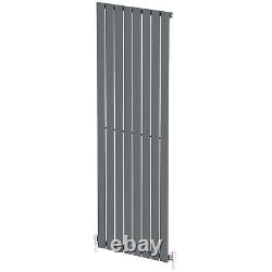 RadiLux Designer Radiator Vertical Single Flat Panel Rad Anthracite 1800x608mm