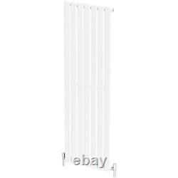 RadiLux Designer Radiator Vertical Single Flat Panel Rad White 1600x532mm