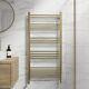 RadiLux Heated Towel Rail Brushed Brass 1200 x 600mm Flat