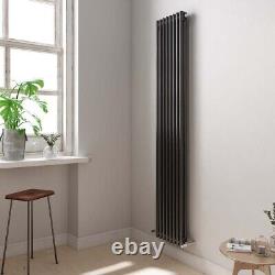 Radiator Designer Anthracite Grey Bathroom 2 Column Central Heating 1800x380mm