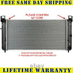 Radiator For Chevy GMC Fits Silverado Sierra V8 34 Core WithO Engine Oil Cooler