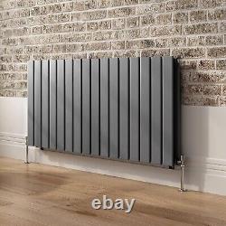 Radiator Horizontal Double Column Flat Panel Designer Anthracite 600x1216mm