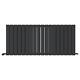 Radiator Horizontal Double Column Flat Panel Designer Anthracite 600x1368mm