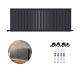 Radiator Horizontal Double Flat Panel Anthracite Grey Central Heating 600 x 1596