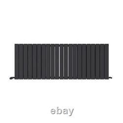 Radiator Horizontal Double Flat Panel Anthracite Grey Central Heating 600 x 1596