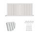 Radiator Horizontal Double Flat Panel Designer White Central Heating Rad UK