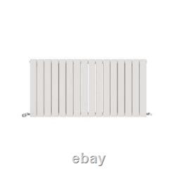 Radiator Horizontal Double Flat Panel Designer White Central Heating Rad UK