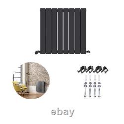 Radiator Horizontal Flat Panel Double Designer Heating Anthracite 600 x 608mm