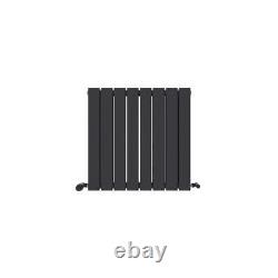 Radiator Horizontal Flat Panel Double Designer Heating Anthracite 600 x 608mm