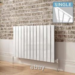 Radiator Horizontal Single Flat Panel Designer Slimline Rad Anthracite White UK