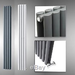 Radiator Tall Upright Towel Warmer Vertical Design Oval Column Central Heating-b