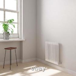 Radiator Traditional Horizontal 2 Column Heating White Anthracite Grey Rad UK