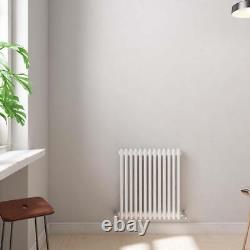 Radiator Traditional Horizontal 2 Column Heating White Anthracite Grey Rad UK