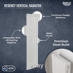 Radiator Two Column Matt White Anthracite Grey 1800 600 300 Central Heating Rad