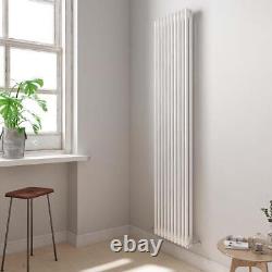 Radiator Vertical 2 Column Designer White 1800 x 470 x 70mm Central Heating