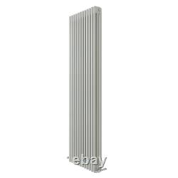 Radiator Vertical 3 Column Traditional Design Heating White 1800 x 560mm