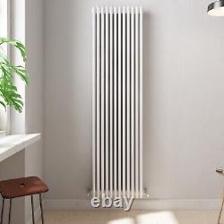 Radiator Vertical 3 Column Traditional Design Heating White 1800 x 560mm