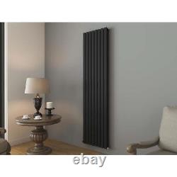 Radiator Vertical Designer Double Panel Oval Columns Heating Anthracite White