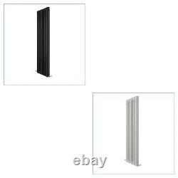 Radiator Vertical Double Single Panel Flat Designer Central Heating White Grey