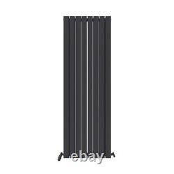 Radiator Vertical Double Single Panel Flat Designer Central Heating White Grey