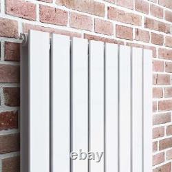 Radiator Vertical Double Single Panel Flat Designer Central Heating White Grey