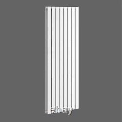 Radiator Vertical Double Single Panel Flat Designer Central Heating White Grey