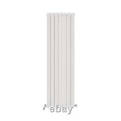 Radiator Vertical Flat Panel Double Column White 1800 x 532 Central Heating Rad