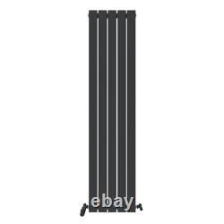 Radiator Vertical Single Flat Panel Designer Radiator Anthracite 1600x380mm