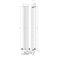 Radiator Vertical s Oval Designer Double Single Panel Columns Anthracite White