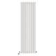 Radiator White Vertical Oval Column Double Panel Designer Central Heating Rad