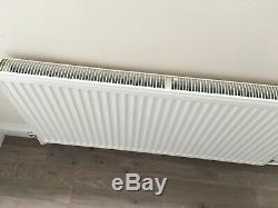 Radiators for gas central heating system together with thermostatic valves