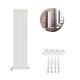 Radical Vertical Column Single Flat Panel Heating White Gloss 1600 x 380mm