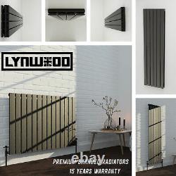 Rads UK Branded LYNWOOD Designer Flat Oval Panel Column Home Radiators All Sizes