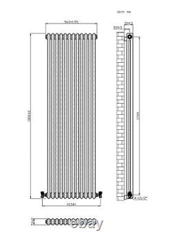 Raw Metal Radiator 2/3 Column Radiator Vertical Horizontal Cast Iron Style