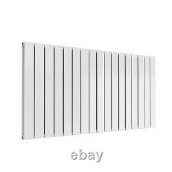 Reina Flat Double Designer Horizontal Radiator 600mm H x 1254mm W White