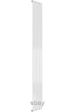 Reina Flat Single Designer Vertical Radiator 1800mm H x 218mm W White