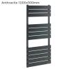 Straight Flat Panel Bathroom Radiator 500mm Wide High BTU heated Ladder rail 500