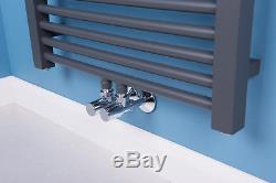 Tall Sand Grey Bathroom Heated Towel Rail Radiator Central Heating 1800 x 600 mm