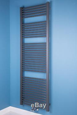 Tall Sand Grey Bathroom Heated Towel Rail Radiator Central Heating 1800 x 600 mm